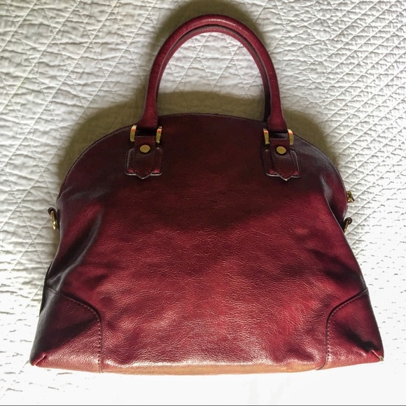 The Limited Burgundy Satchel Handbag - Picture 2 of 8